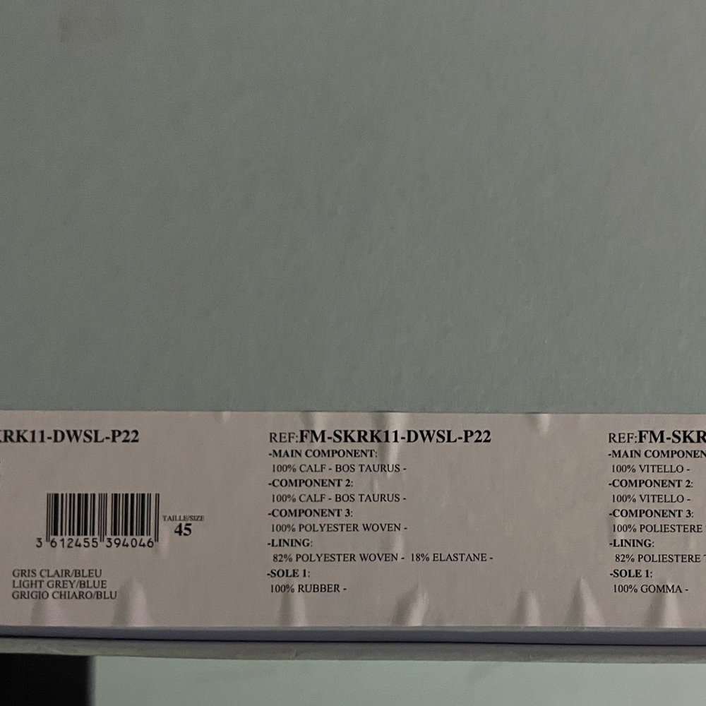 Size 45 Brand New Never Worn Lanvin Curb Sneakers (Blue)